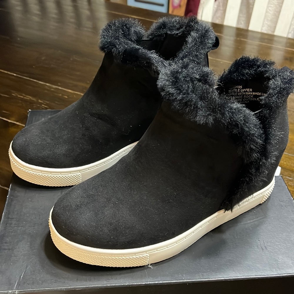 Block wedge booties from Torrid